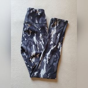 Iuga Grey Army Print Leggings with Pockets